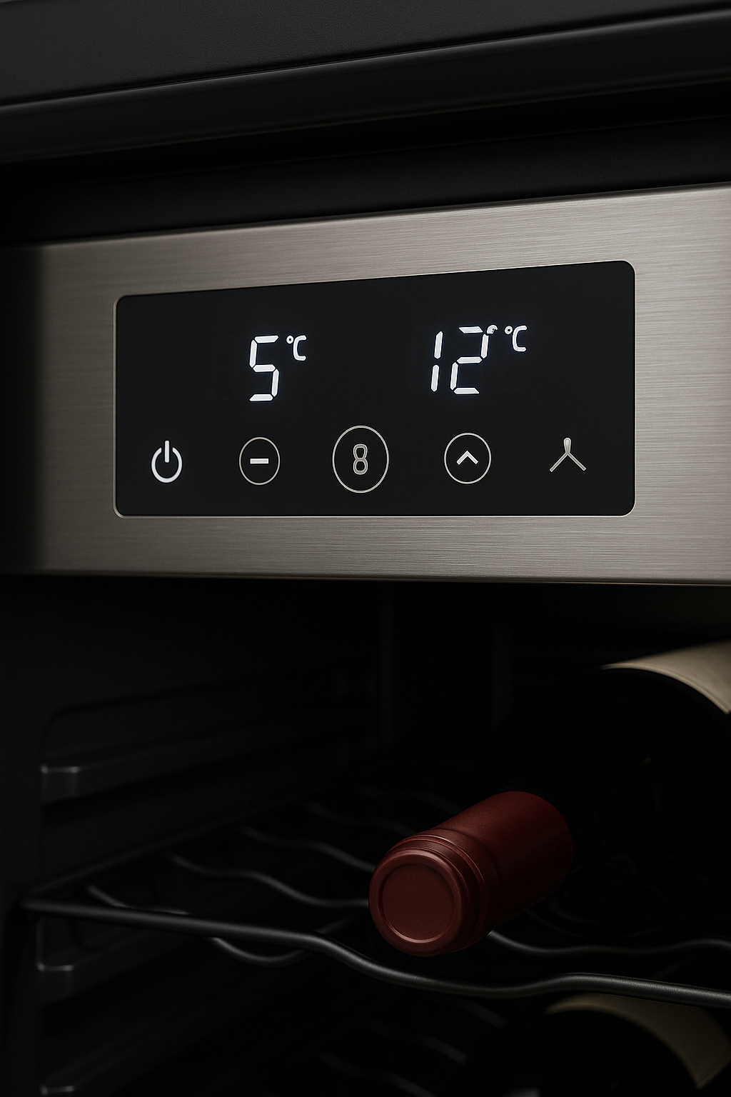 Cave à vin Enoteka 48 bouteilles – Refroidissement stable, LED douce, rangement premium