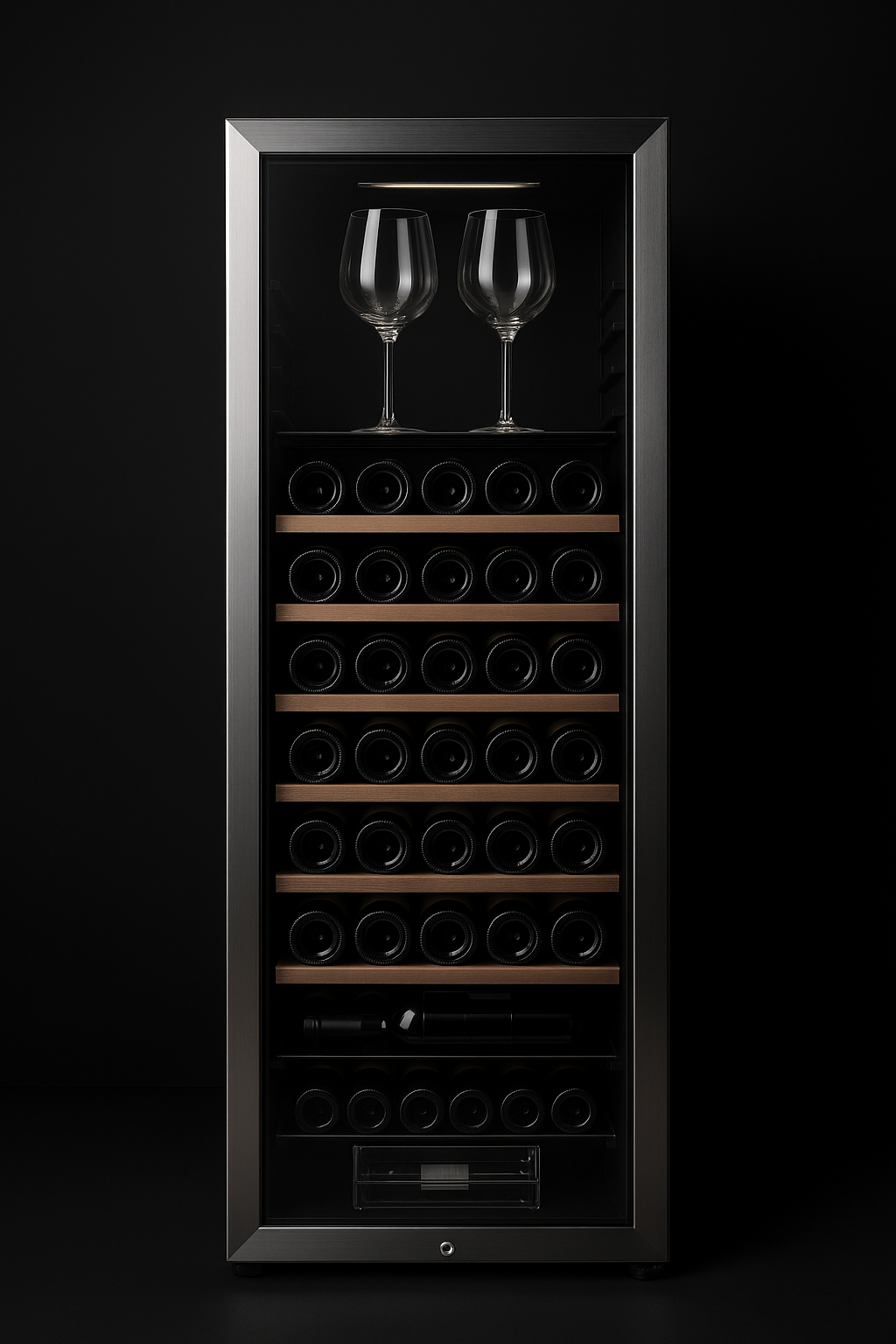 Cave à vin Enoteka 48 bouteilles – Refroidissement stable, LED douce, rangement premium